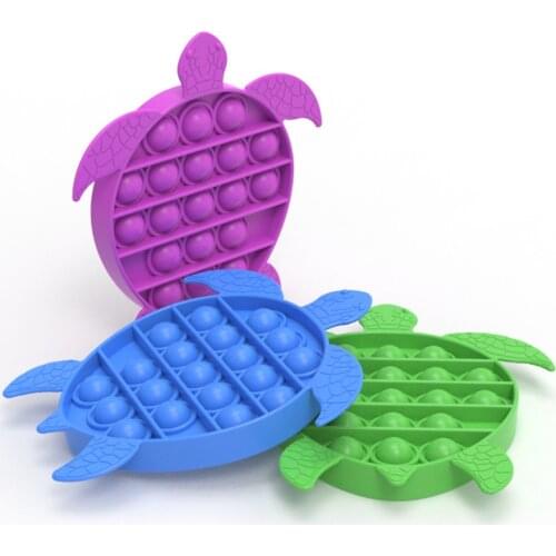 1/3pcs Tortoise Shape Push Bubble Sensory Toys Stress Reliever Fidget for Adult Kid Children Fun Pressure Reduction Toy