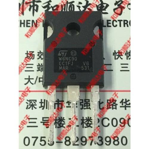 10pcs/lot W6NC90 STW6NC90 New stock TO-247 900V 5.2A