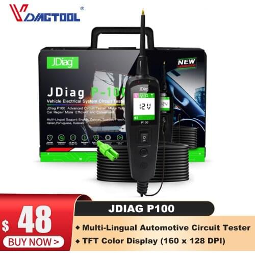 Vpecker XTUNER PT101 OBD2 Scanner Car Diagnostic Tool Obd2 Car Battery Tester Circuit Tester DC/AC 12V 24V Circuit Voltage Test