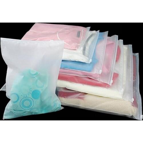 5Pcs/Set Travel Transparent Packing Organizer Waterproof Clothes Luggage Packing Storage Bag Cosmetic Bag Travel Accessories