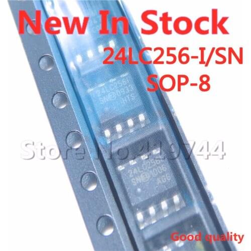5PCS/LOT 24LC256-I/SN 24LC256I 24LC256 SOP-8 SMD EEPROM memory New In Stock Original Quality 100