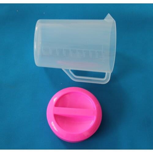 5000ml 5Litre PVC Measuring Plastic Transparent Graduated Beaker Plastic Beaker with handle