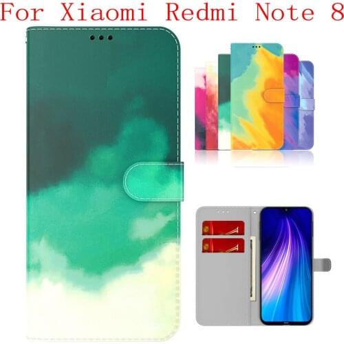 Sunjolly Case for Xiaomi Redmi Note 8 Wallet Stand Flip PU Phone Case Cover coque capa Xiaomi Redmi Note 8 Case Cover