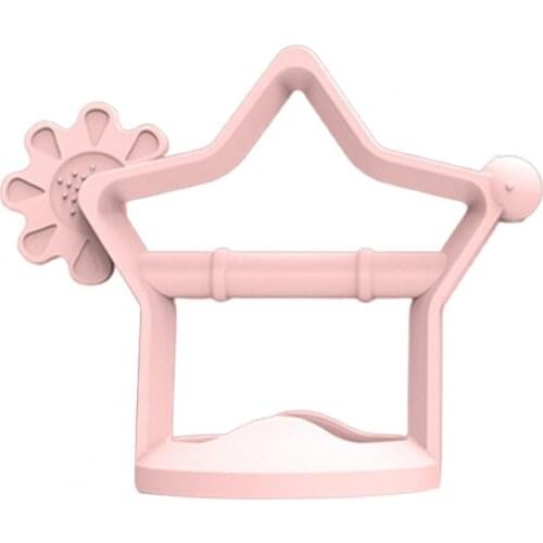 Baby Teether Dental Care Star Shape Bite Resistant Food Grade Material Kids Nibble Silicone Teether Toy for Toddler