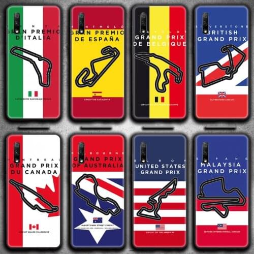 Formula 1 Racing Circuit Phone Case For Huawei Nova 6se 7 7pro 7se honor 7A 8A 7C 9C Play