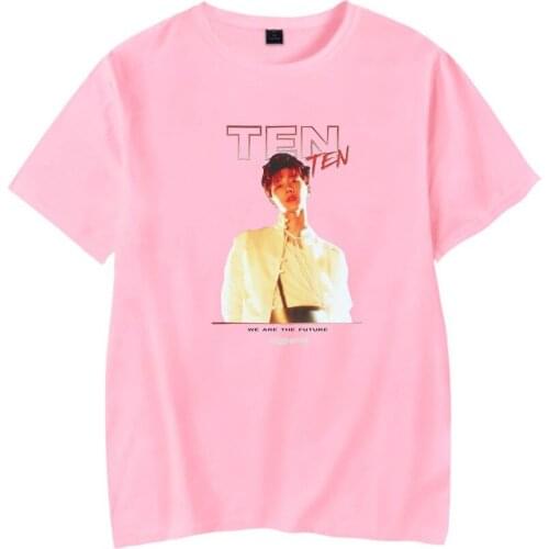 Super M T-shirt female men summer autumn pop cotton shirt girl boy pink comfortable short-sleeved fashion Harajuku style t-shirt
