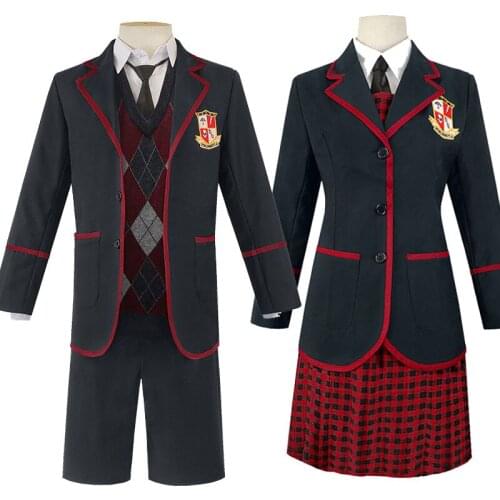 Anime The Umbrella Academy Cosplay Costumes Halloween Mens Number Five Uniforms Umbrella Academy Coat Shirt Dress Sets Women