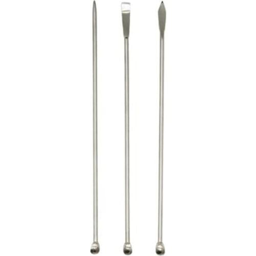 3pcs Stainless Steel Medicine Spoons Sampling Measuring Scoops Medicine Spoon Sampling Measuring Micro Spoons