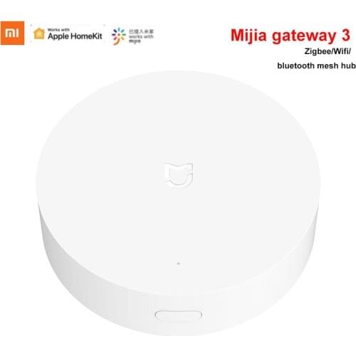 Newest Xiaomi Mijia Gateway 3 ZigBee Multimode Smart Home WIFI Bluetooth Hub Work With Mijia APP Apple Homekit Intelligent Hub