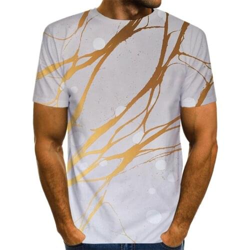 Mens Graphic T Shirt Gold line 3D Print US Size Shirt Unisex Labrador Tee Casual Top Novelty Clothing