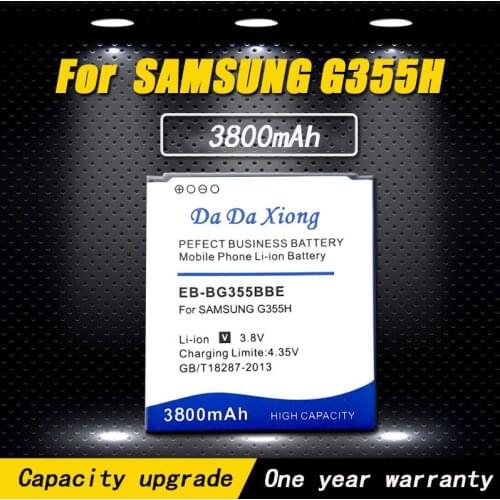 2019 New 3800mAh EB-BG355BBE Battery use for Samsung G355 SM- G355H SM- G3558 SM- G3586V G3588V/G3559/G355H/G3586/H/V/G35 Phone
