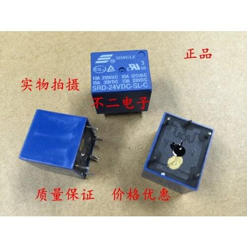 Original relay SRD-24VDC-SL-C 24VDC 5-pin set of conversion T73