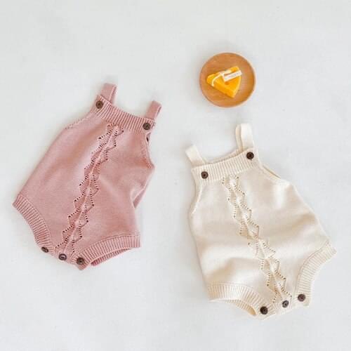 2020 Autumn Baby Knit Romper Triangle Crawling Clothes Autumn Baby Girl Infant Children Handmade Pom-Pom Knitted Romper