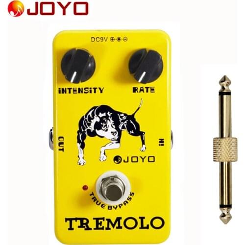 JOYO JF-09/Guitar Effect Pedal Tremolo, electric bass dynamic compression effects + 1 pc pedal connector