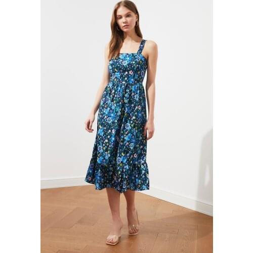 Trendyol Pendant Flounces Dress TWOSS21EL1296