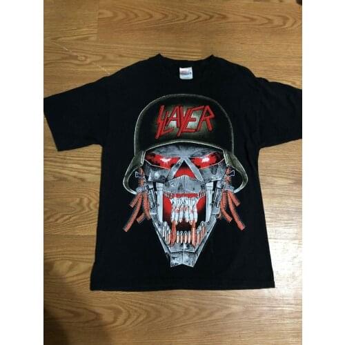 Vtg Slayer Uber Alles Tour Shirt Size Medium T shirt Casual O-Neck