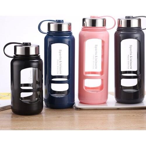 Dropshipping new plastic glass large capacity big fat chubby glass creative flower tea cup gift custom water cup