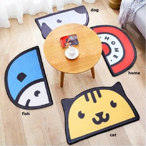 UBRUSH 40*60CM Anti-skip cartoon Hallway Carpets, Bedroom Living Room Tea Table Rugs, Polyester+PVC kitchen Floor Bathroom Mats