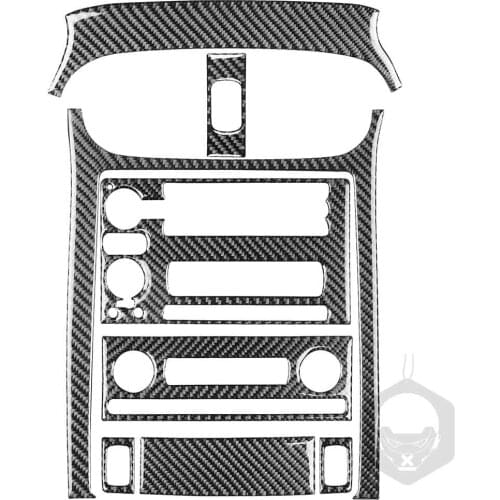 Carbon CD + AM FM Radio + AC Button + Storage Box & Air Outlet Sticker For Corvette C6 05-07
