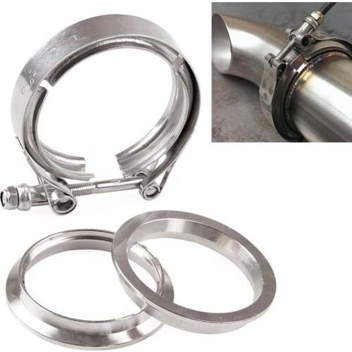 2/2.5/3/3.5/4 Inch Universal Car V-band Turbo Downpipe Exhaust Clamp Accessories
