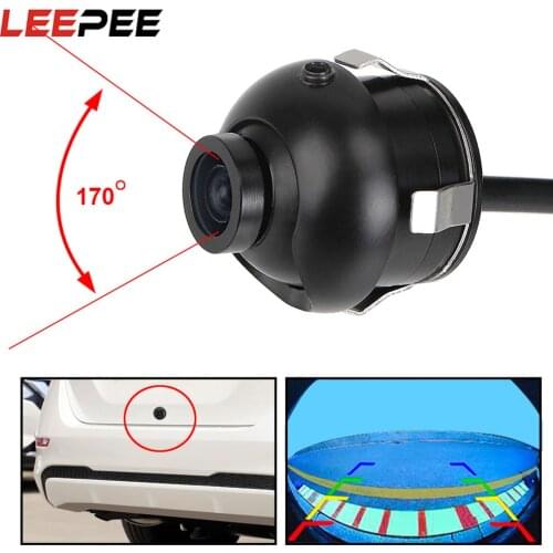 Waterproof Reversing Backup Camera Wide Angle Fisheye Lens Car Rear Side Front View Camera 170 Degree NTSC Night Vision CCD