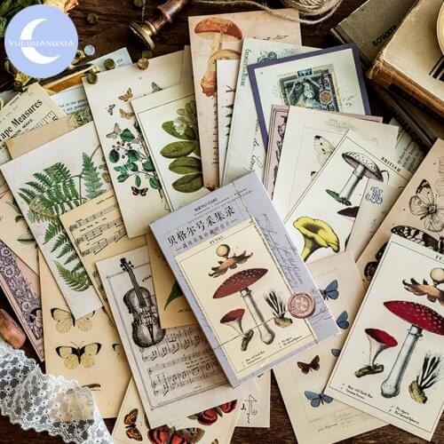 YUEGUANGXIA 30pcs/box Retro Vintage Style Old Memories of Restoring Postcard Creative Stationery Writing Greeting Gift Postcards