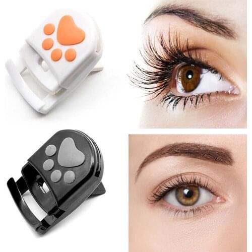 Cute White Bear Claw Mini Eyelash Curler Portable Cute Eyelash Clip Eye Lashes Curling Clip Cosmetic Beauty Makeup Tool Accessor