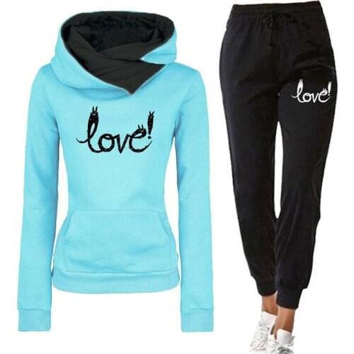 Womens Tracksuit Winter 2021 Female Hoodies+Pants Suits Outfits Spring Autumn Sweatshirts Women Clothing Free Shipping