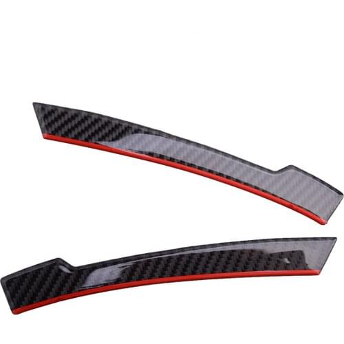 1Pair 18.7 cm Carbon Fiber Side Front Mirror Stripe Trim Cover Moulding Car Fit For Benz A B C E CLA GLA CLS GLK