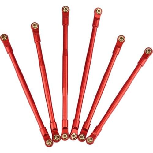 6 Pcs Metal Link Rod Linkage Pull Rod Set for AXIAL RBX10 Ryft 1/10 RC Crawler Upgrade Parts Accessories