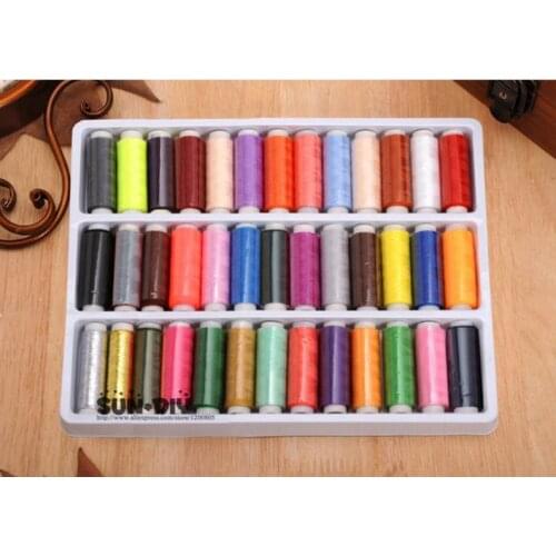 Free Shipping 39 colors 40/2 yarns polyester sewing thread sewing accessories for patchwork/needlework