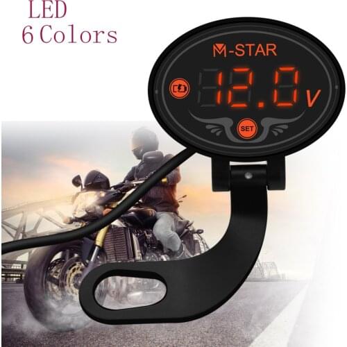 For Honda CBR600 F2 F3 F4 F4i cbr 600 f3 f4i f4 f2 Waterproof LED Digital Voltmeter Tester DC 9V to 24V voltage Panel Meter