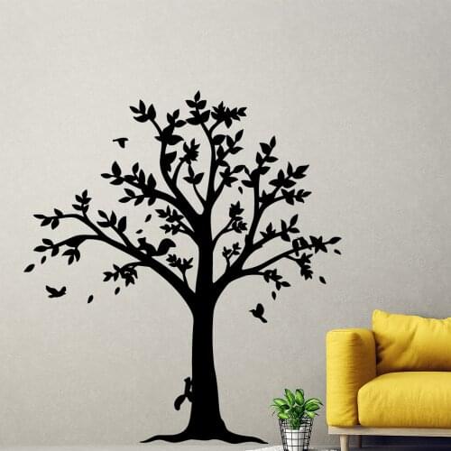 Pretty Tree Environmental Protection Vinyl Stickers For Kids Rooms Home Decor Removable Decor Wall Decals