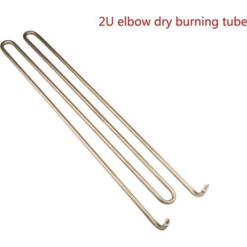 Isuotuo 304 Stainless Steel 2U elbow Heating Element Electric Tube Heater Dry Burning Pipe