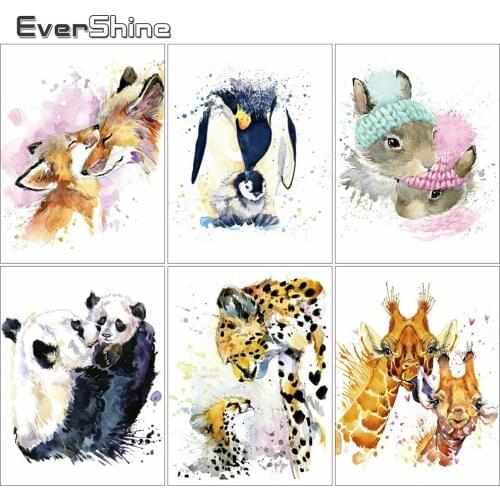 EverShine Diamond Painting Animal Cross Stitch Diamond Embroidery Panda Rhinestones Mosaic Cartoon New Arrival Handmade Hobby