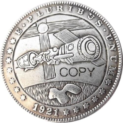 HB(20)US Hobo 1921 Morgan Dollar Silver Plated Copy Coins