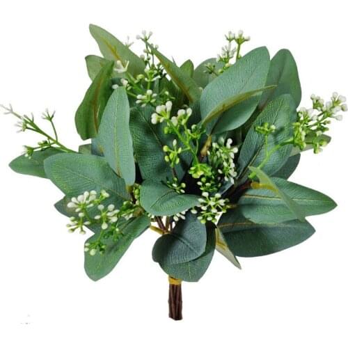Artificial Plants Eucalyptus Leaves Wedding Decoration Fake Plants Flowers Leaf Garden Living Room Home Decoration Accessories