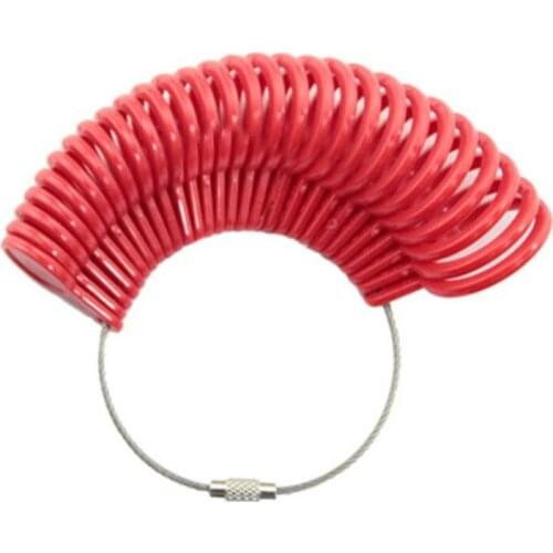 Free Shipping 50pcs/lot Jewelry Ring Sizer Ring Measuring Size Tool NO.1-33 US Size Round Finger Sizes
