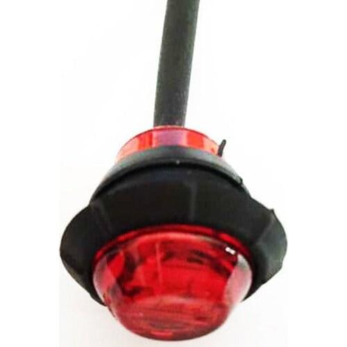 Small Round Amber Mini 3/4" Round Side 3 Led Marker Trailer Boat Bullet Light Lamp Spare Parts Accessories
