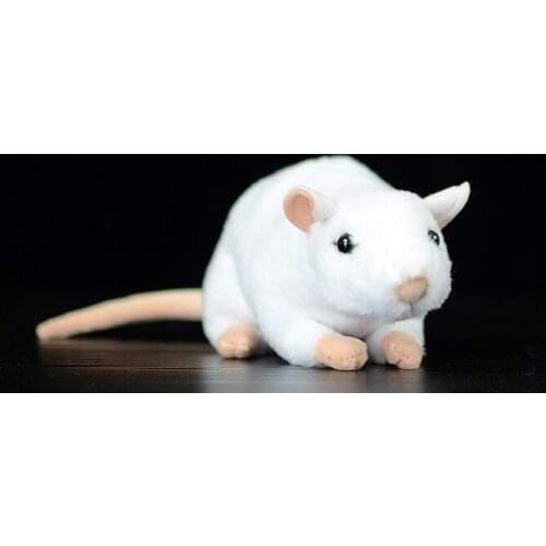 Cute white mouse plush toy about 17cm soft doll baby toy Christmas gift h1688