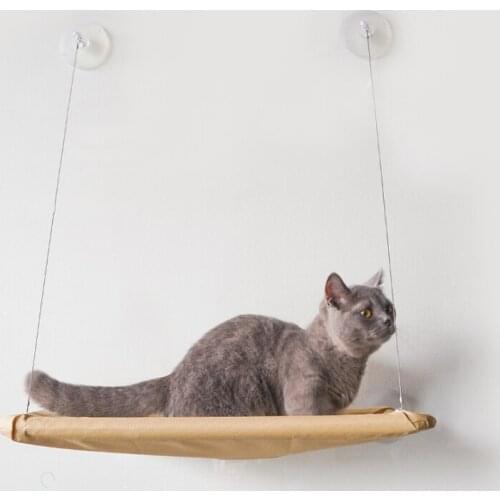 Cute Pet Hanging Beds Bearing 20kg Cat Sunny Seat Window Mount Pet Cat Hammock Comfortable Cat Pet Bed