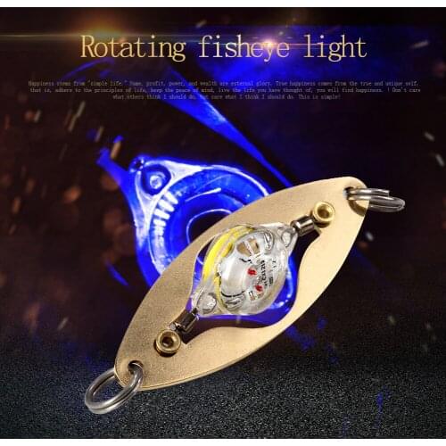 Ｍini Fishing Lure Trap Light LED Deep Drop Underwater Eye Shape Fishing Squid Bait Luminous Lure Lamp Pesca Tackle Tools