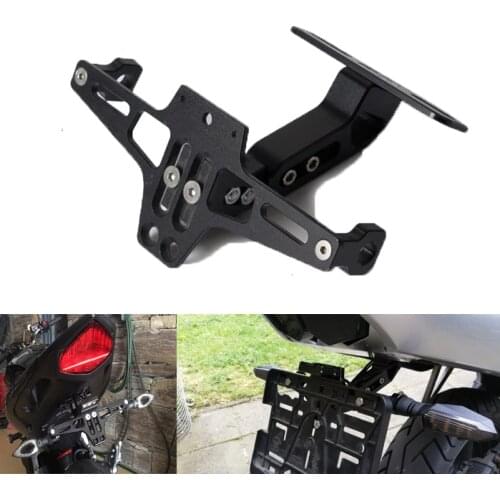 Motorcycle Adjustable Angle License Number Plate Holder Bracket for Yamaha Universal Motorcycle Sport Motorbike
