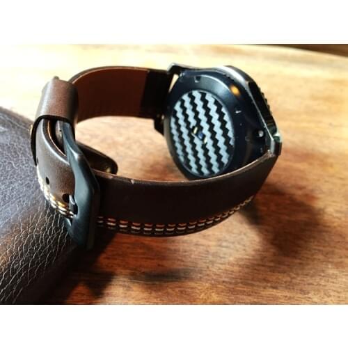 Newest 22mm Genuine Leather Watch Band Strap With Big Buckle For Samsung Gear S3 Whatch Bracelet Huawei Watch 2 Pro Huami Watch