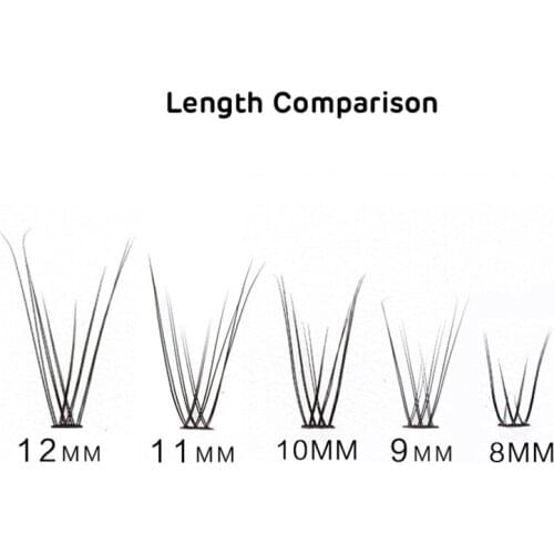 New Fishtail Grafting False Eyelashes Thick Individual Extension Eyelashes Bunches Professional Makeup Tool Wholesale