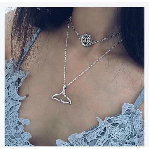 New Selling Necklace Manual Multilayer Double Tail Necklace Bohemian Necklace Jewelry Wholesale Restoring Ancient Ways