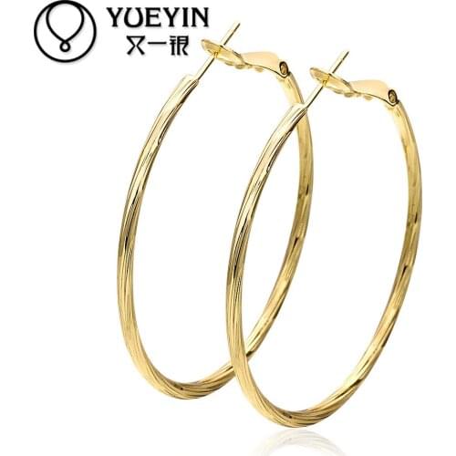 Wholesale Gold color Earrings For Women Wedding jewelry Brincos da Mulher brincos yellow gold Classic