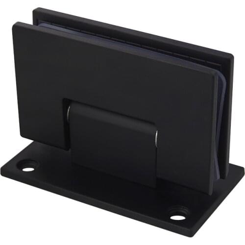 90 Degrees open 304 Stainless Steel Wall Mount Glass Shower Door Hinge black
