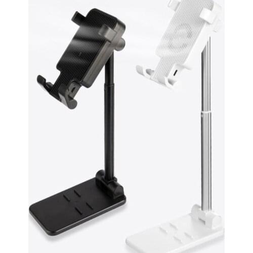 Cell Phone Stand with Cooling Fan, Adjustable Desktop Phone Holder Stand, Foldable, Compatible with All Phones Android Tablets