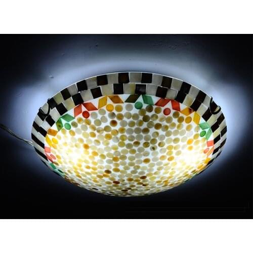 Mediterranean style natural shell ceiling lights lustres night light led lamp floor bar home lighting Free shipping